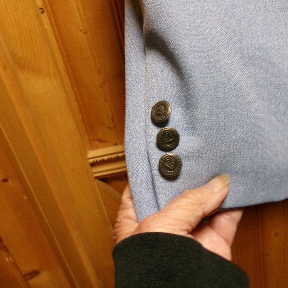 NOS Habband light blue 46 R two button sport coat - Picture 7 of 9